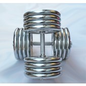 Byggbara kromade hantlar 32 kg (HE fitness)