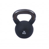 Svart neoprenklädd kettlebell 14 kg