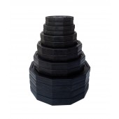 50 mm gummerade vikter med grepp (157,5 kg)