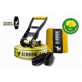 Gibbon slackline med träskydd på HE fitness