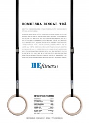 Romerska ringar i trä 28 mm