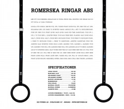 Romerska ringar ABS 6 m straps