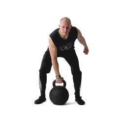 Kettlebell i järn (mattsvart och färgkodad) 40 kg
