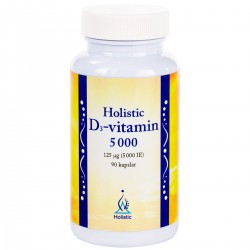 Holistic D3-vitamin 5 000 IE, 90 kapslar