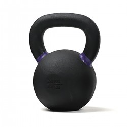 Kettlebell i järn (mattsvart och färgkodad) 20 kg