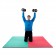 HE fitness fasta gummerade hantlar